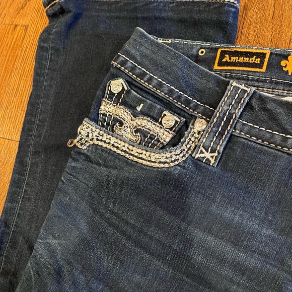 Rock Revival Blue Jeans Amanda Easy Boot Women’s Size 28 Vintage Y2K McBling 80s - Picture 2 of 10